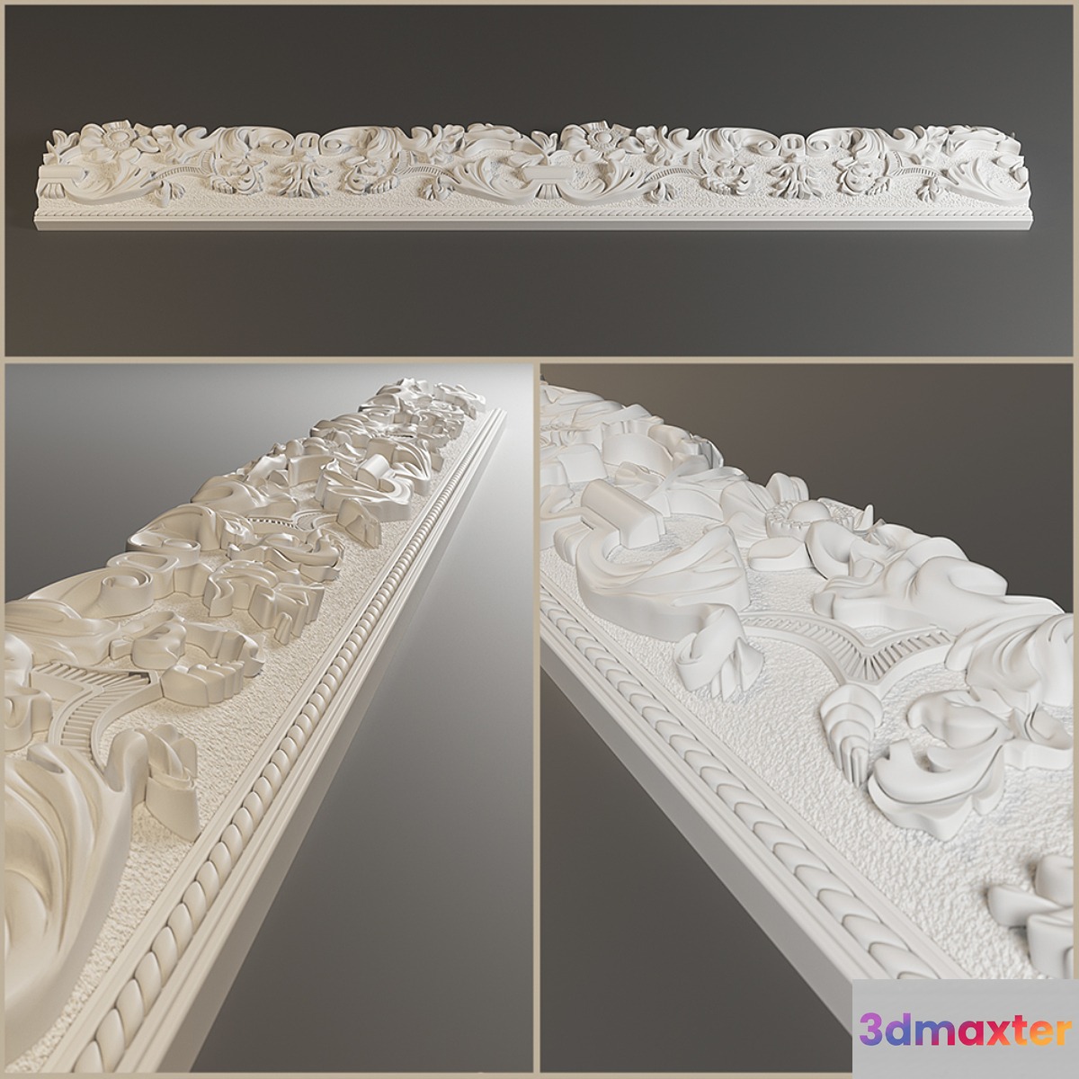 Cornice plaster 3D Max