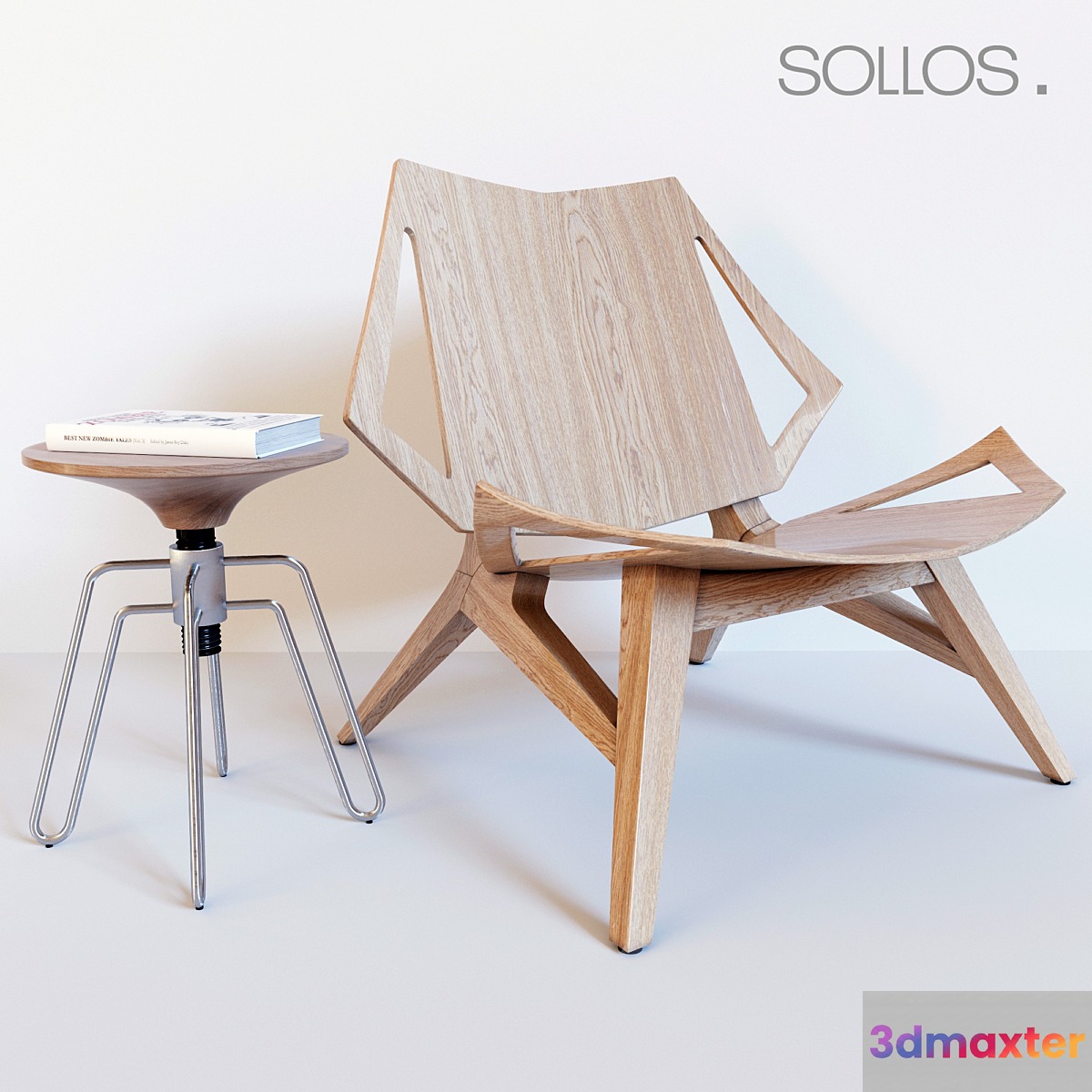 Ipanema chair & phillips stool by Jader Almeida
