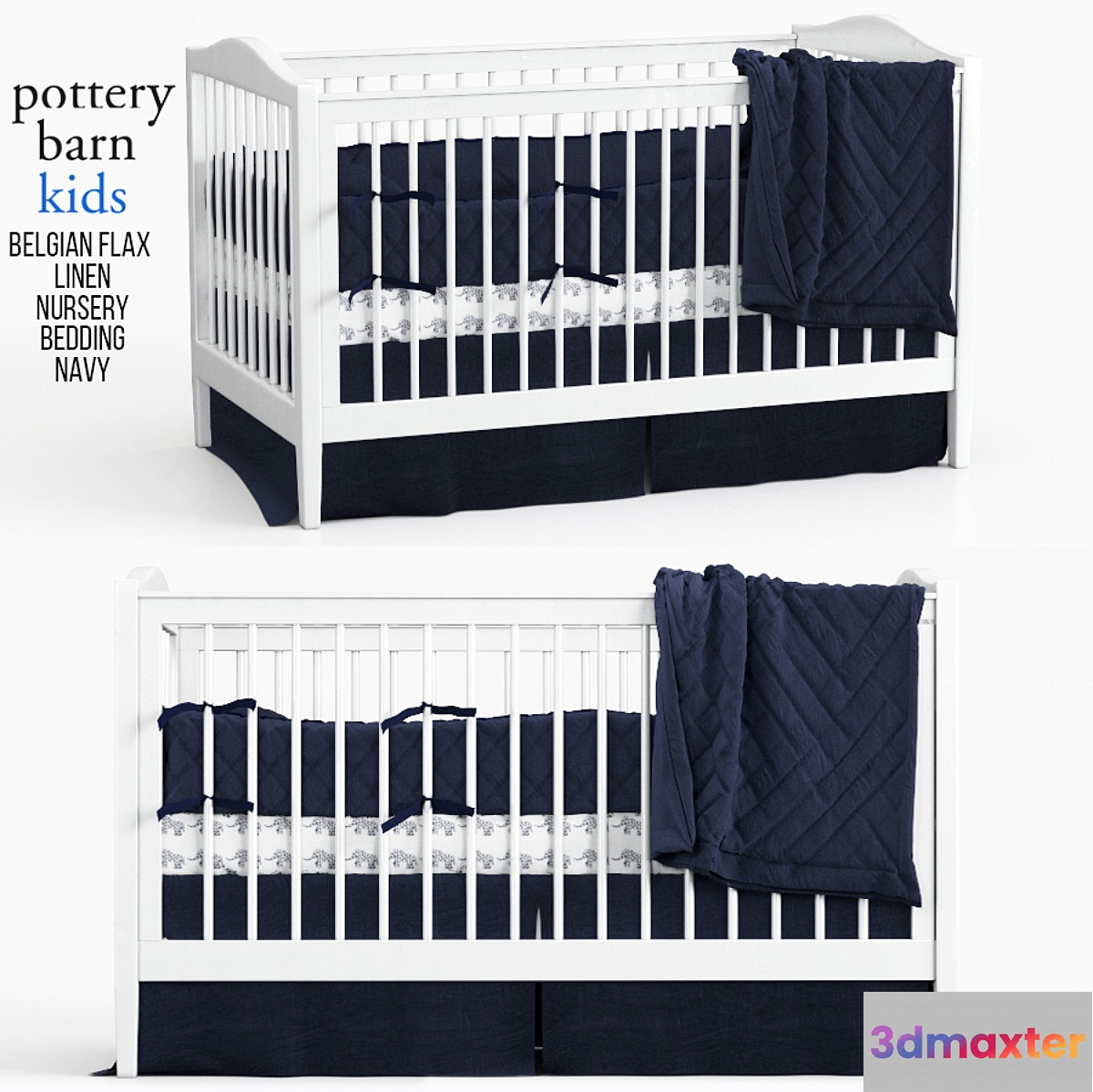 Belgian Flax Linen Nursery Bedding