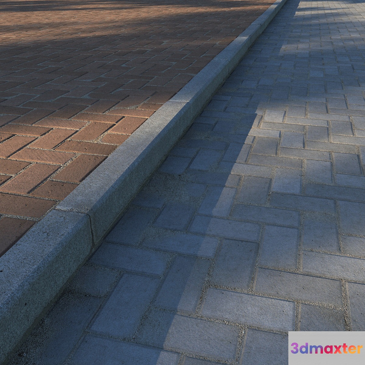 Paving slabs and curb (curb) - No.4