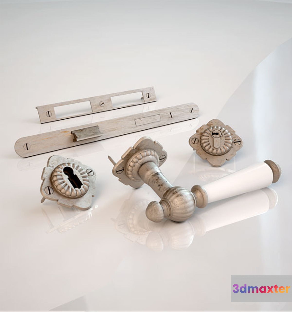 P. Bisschop Door handle 3D Max