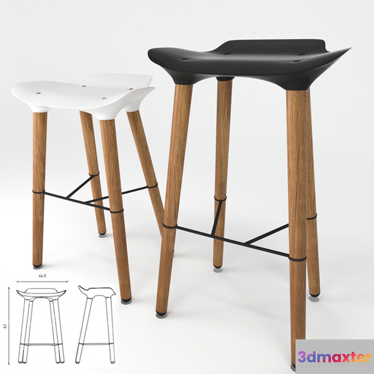 Pilot Stool Quinze & Milan