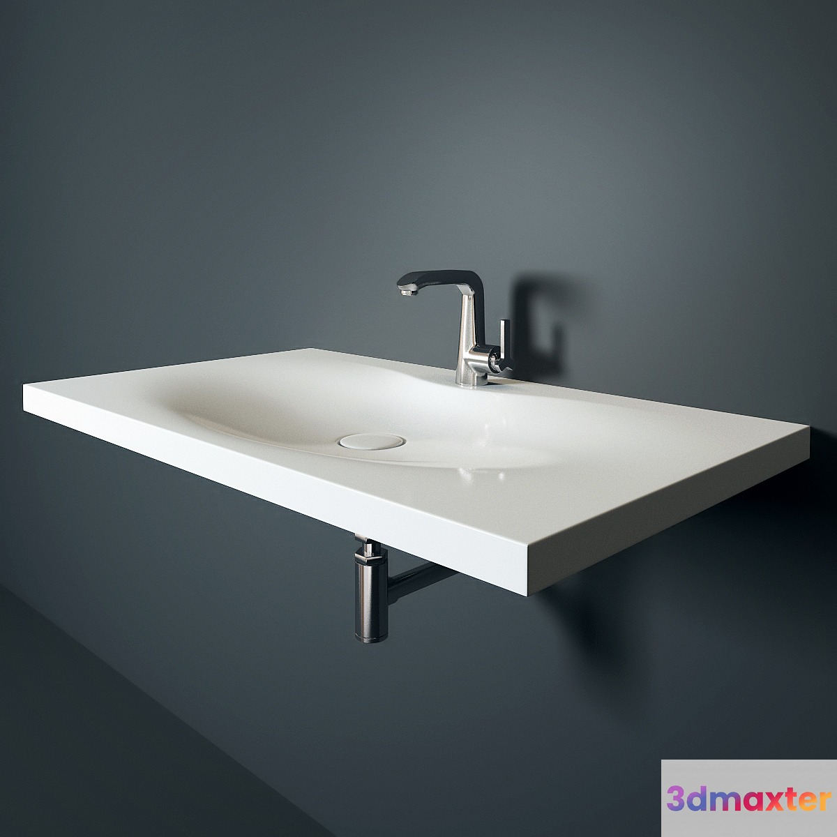 Sink and faucet Bravat Waterfall F173107C