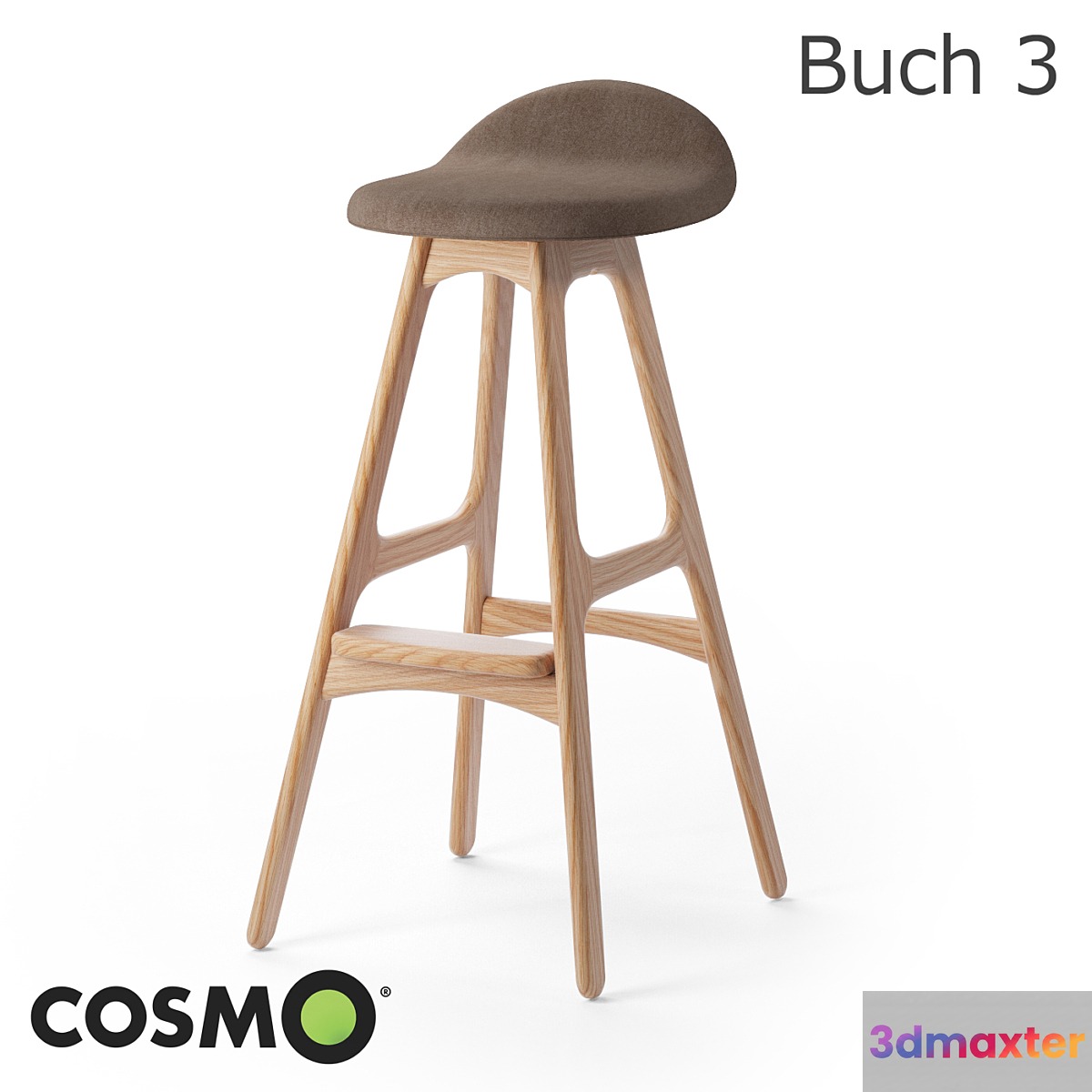 Barstool Buch 3 3D Max