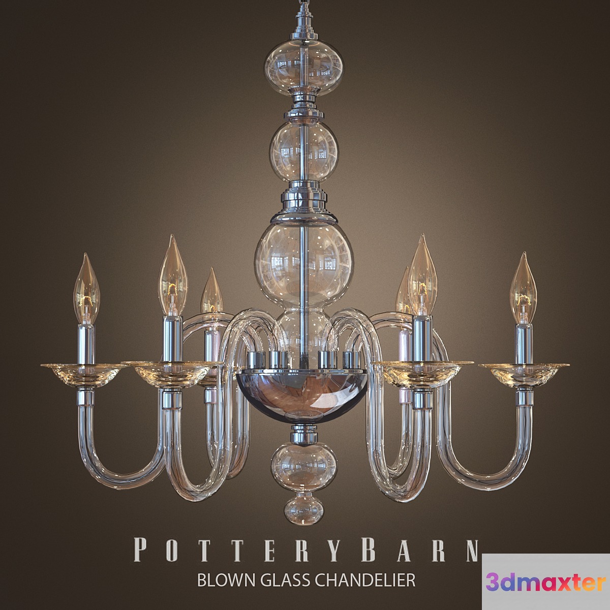 Blown Glass Chandelier