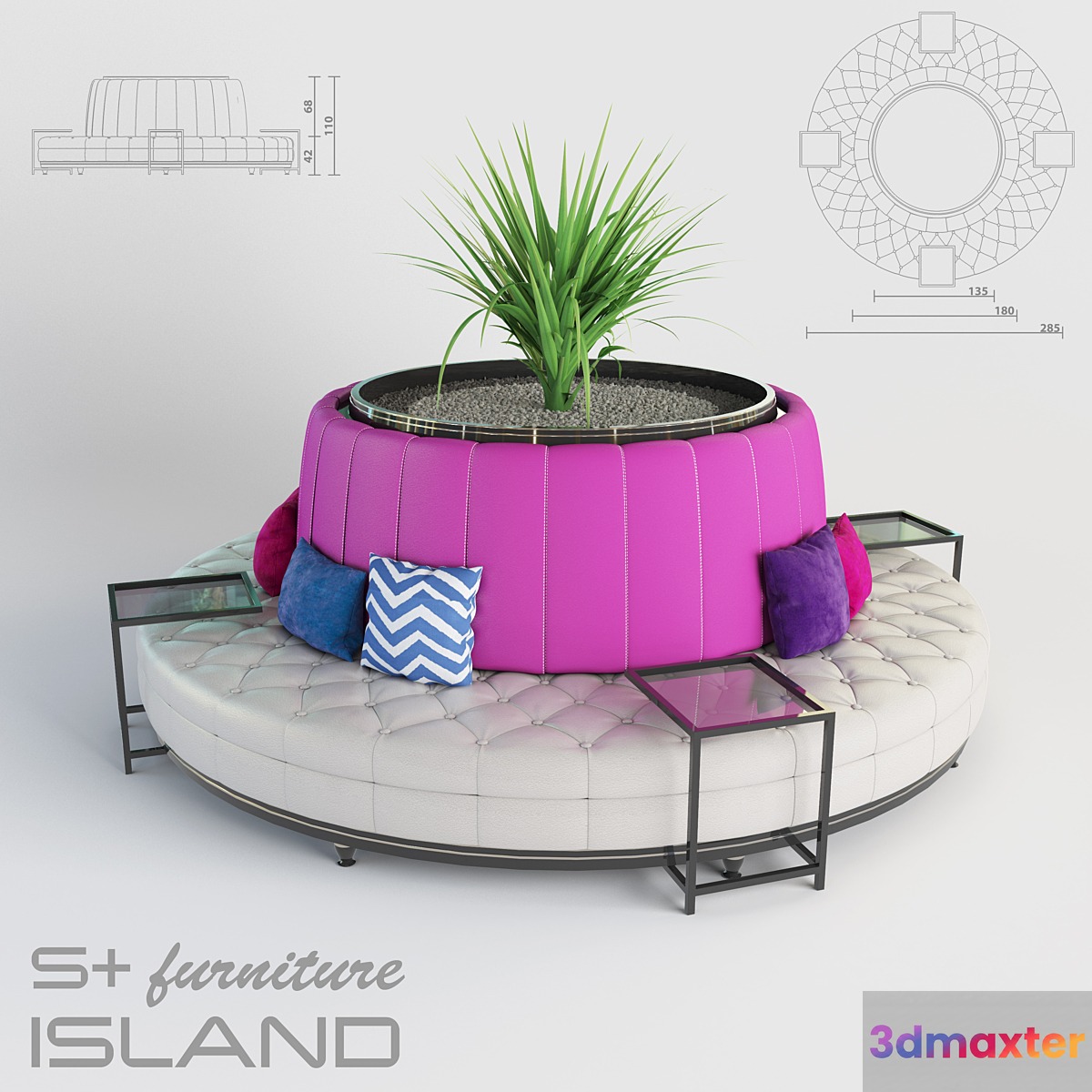 S + Furniture Island Sofa