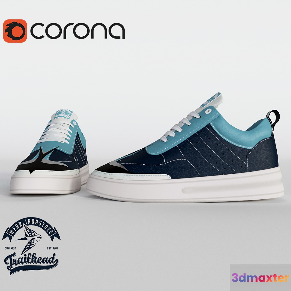 sneakers Trailhead 3D Max