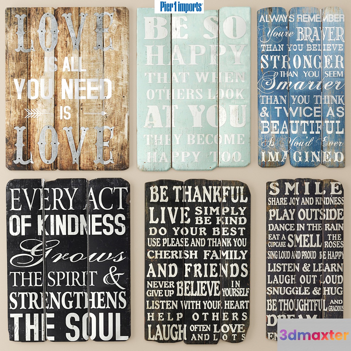 Set Boards Pictures signboards wooden decor eco design