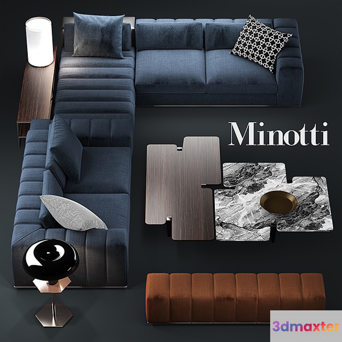 Sofa minotti freeman seating system