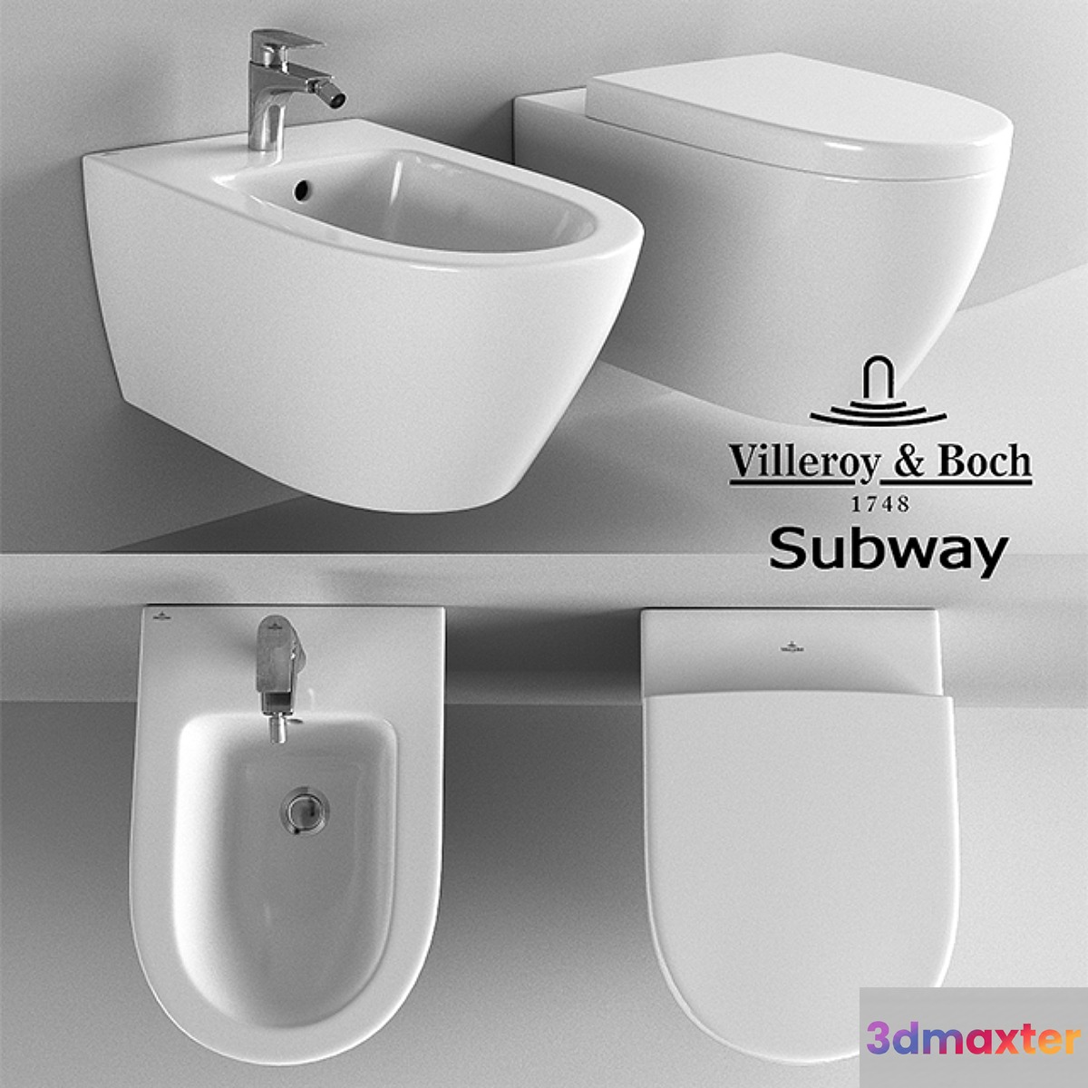 The toilet and bidet Villeroy & Boch Subway - No.2