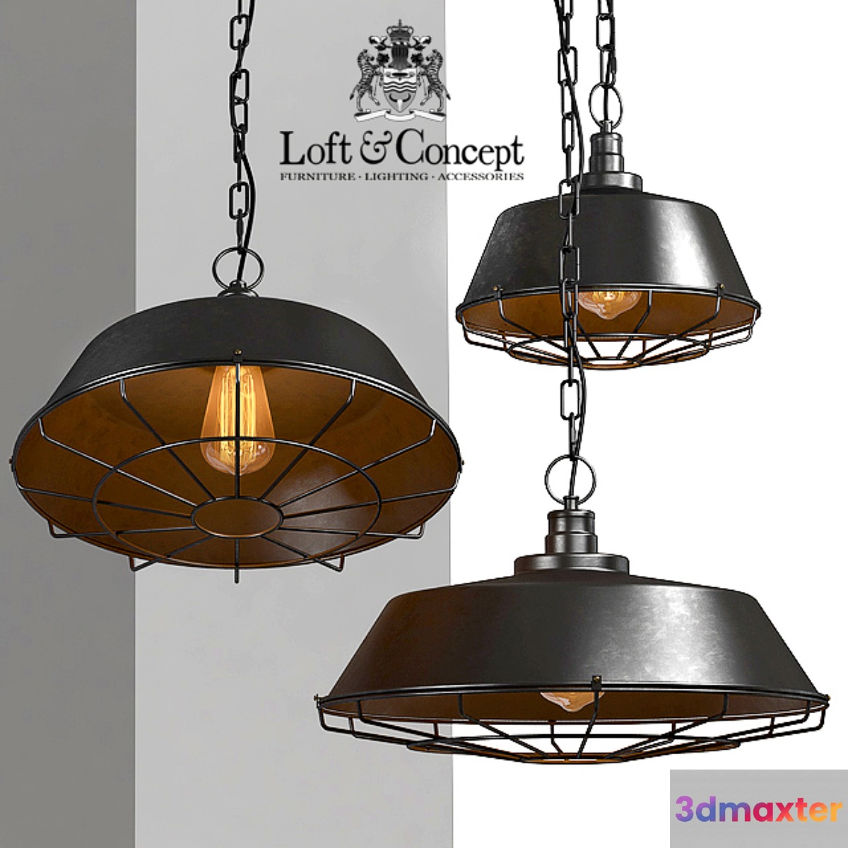 Chandelier Dark Cage Pendant