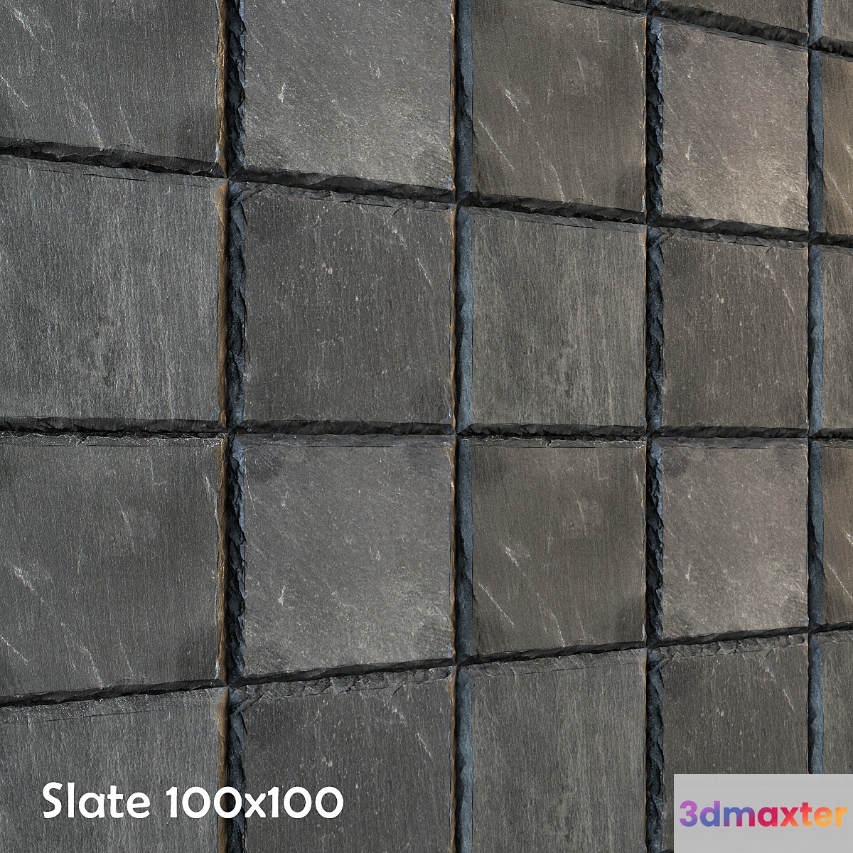 Slate with crushed edge