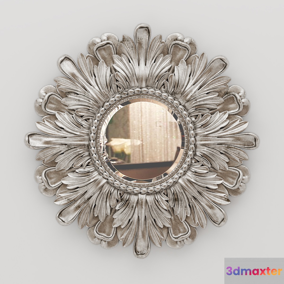 Laura Ashley Round Classic Mirror Frame 3D Max