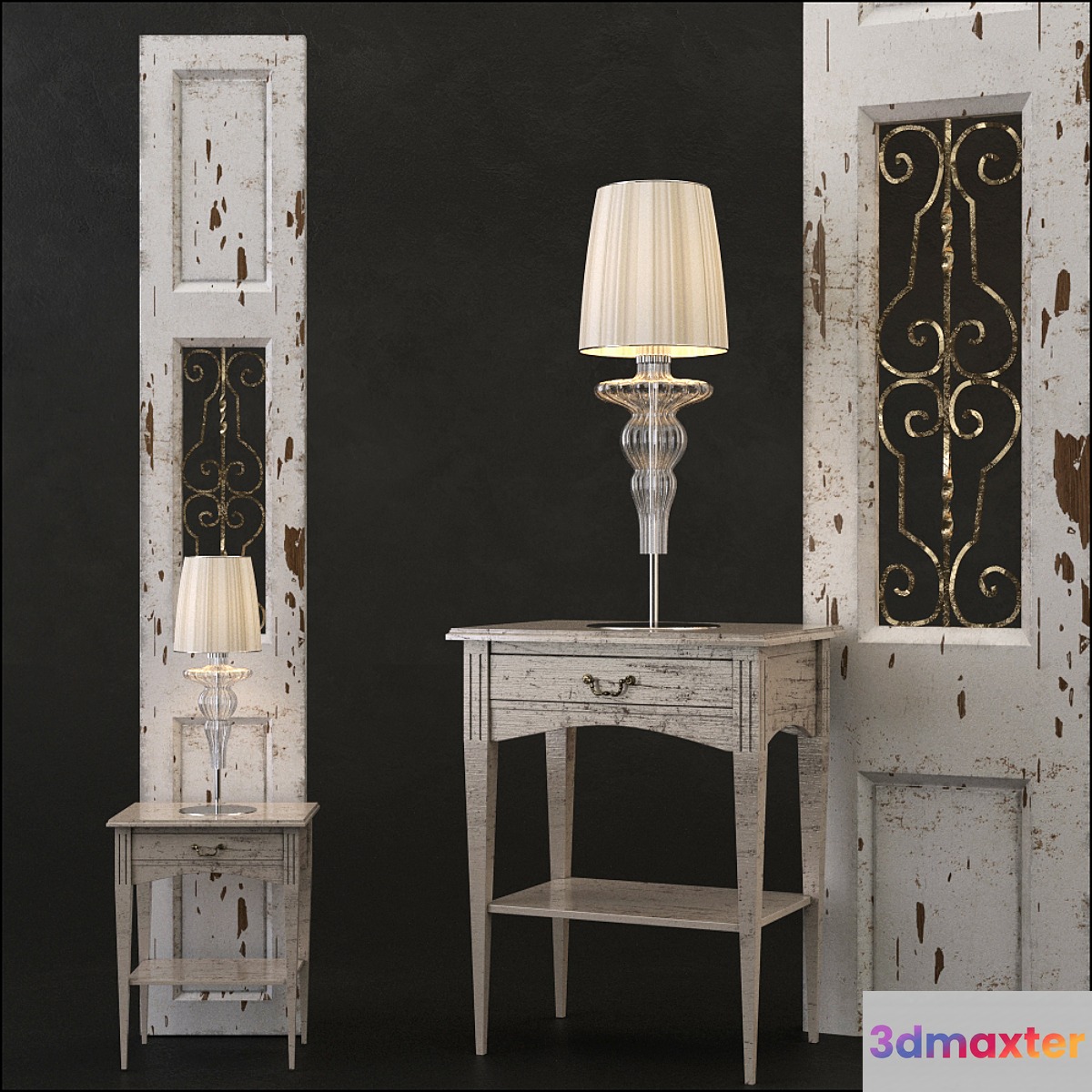 Bedside set 2 3D Max