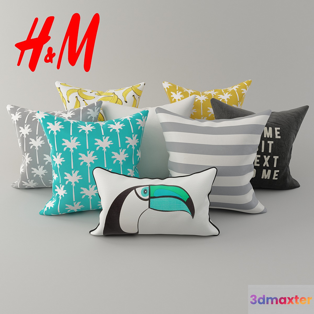 Cushions from H & M Set 3 (tropical)