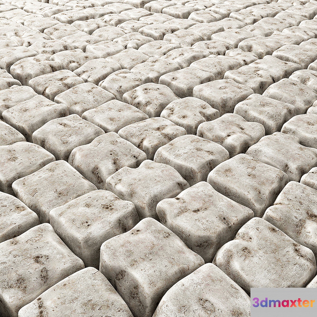 The old square pavers 3D Max