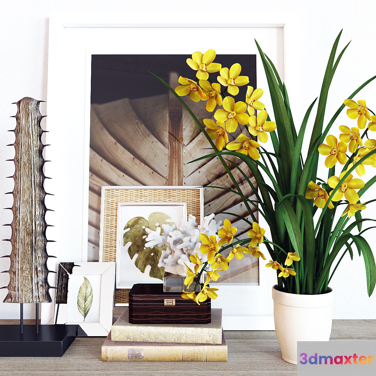 Decoration set Cymbidium Orchid - No.2