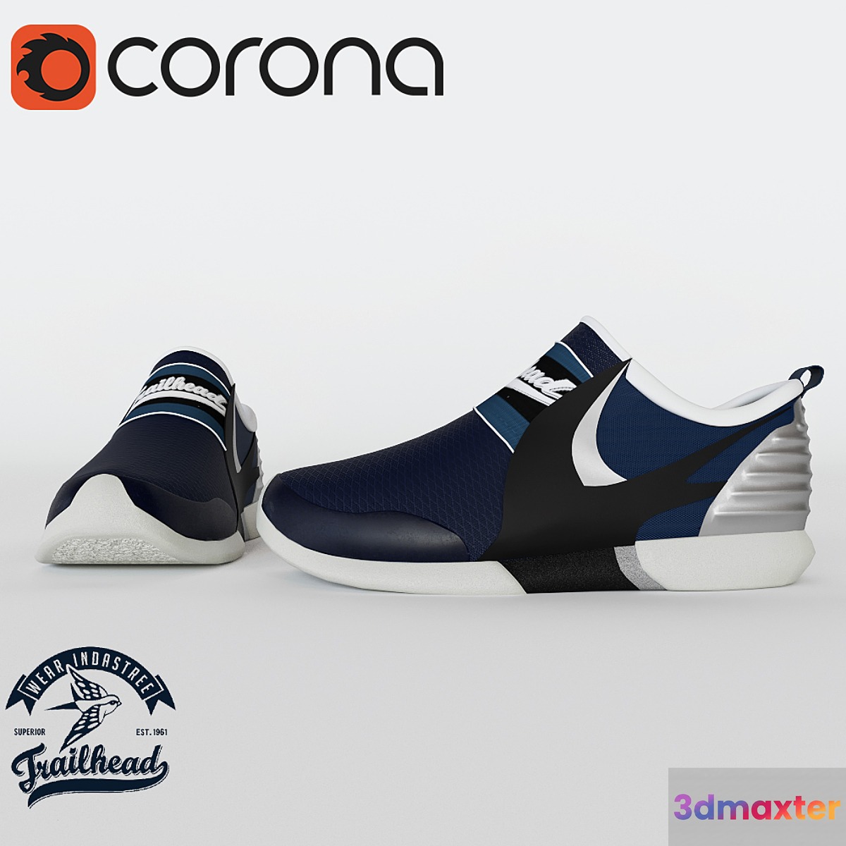 Woven shoes Trailhead 3D Max