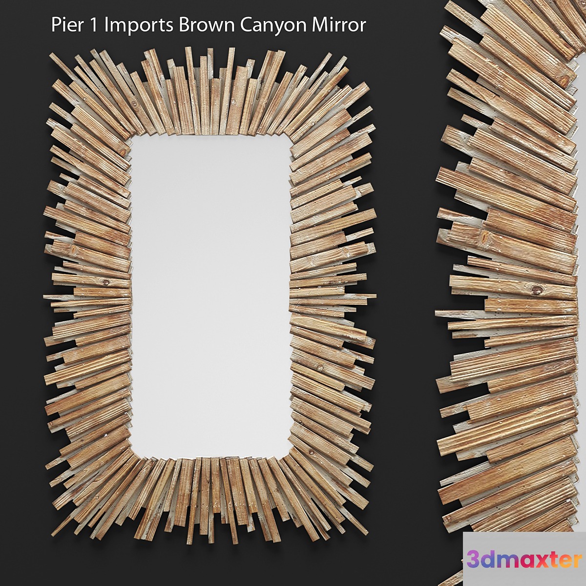 Mirror Pier 1 Imports Canyon mirror wall decor plank panels wooden decor boards wooden wall panel slats natural decor eco design