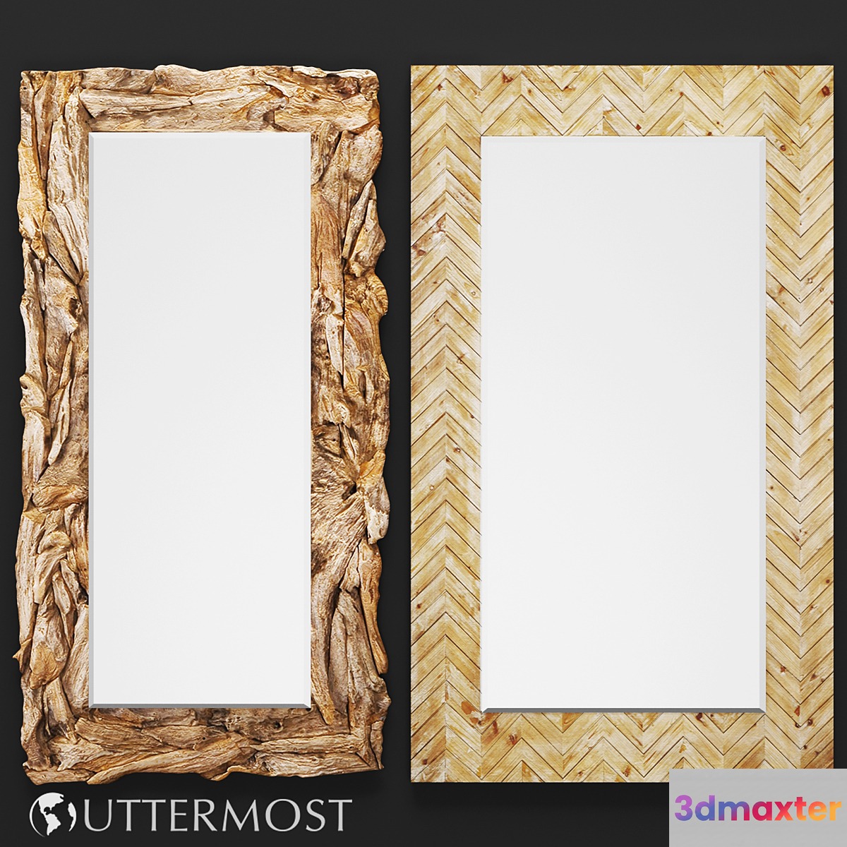 Mirror Uttermost Teak Root Natural. Demetria