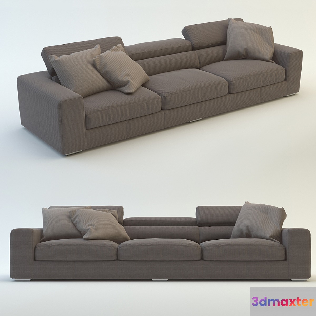 Triple Sofa 3D Max