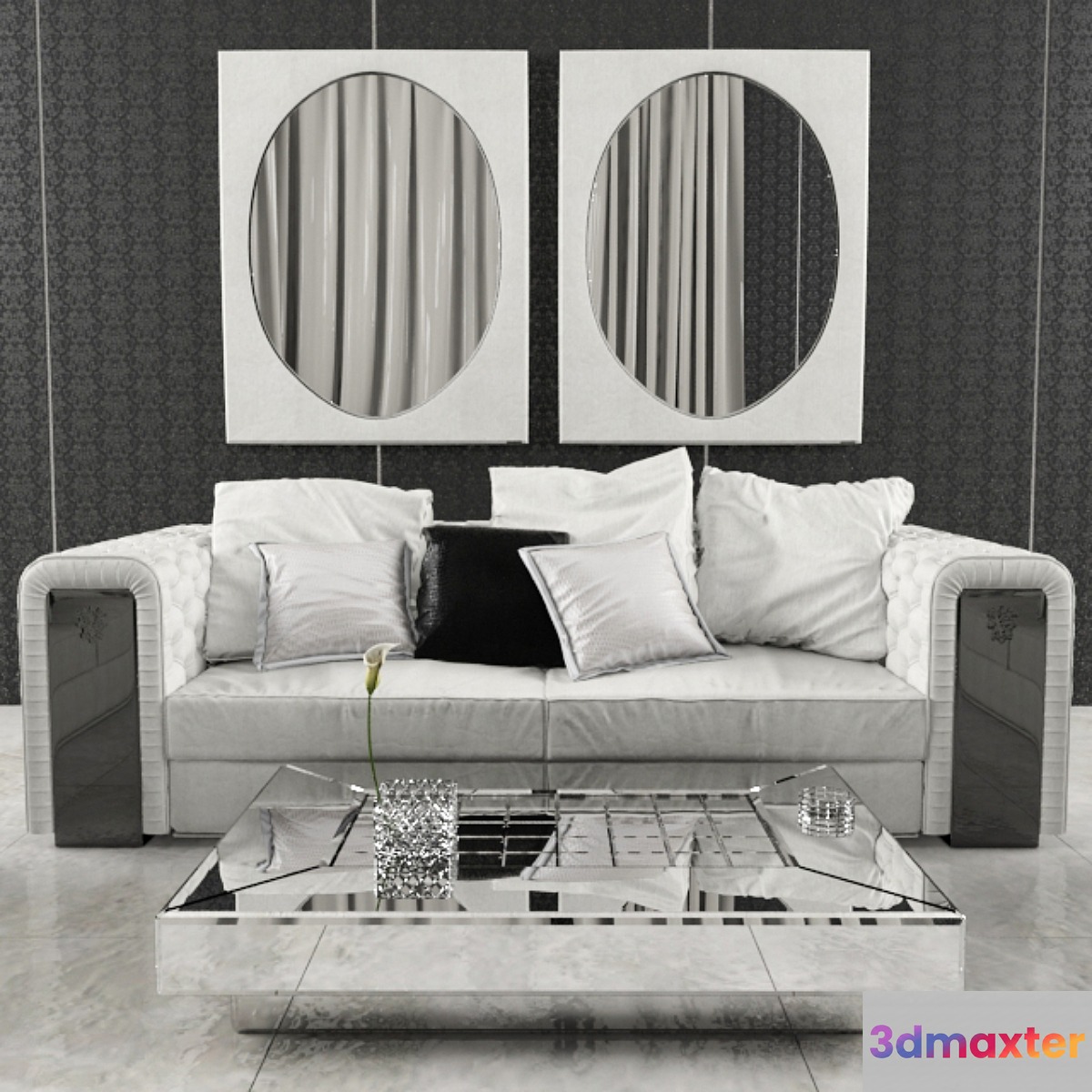 BRABBU Sofa 3D Max
