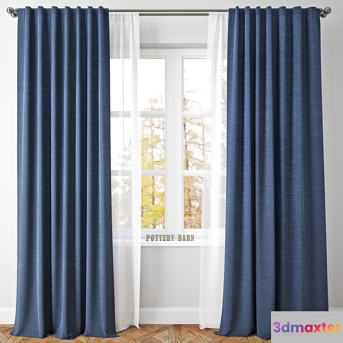 EMERY LINENCOTTON DRAPE-Pottery Barn - No.3