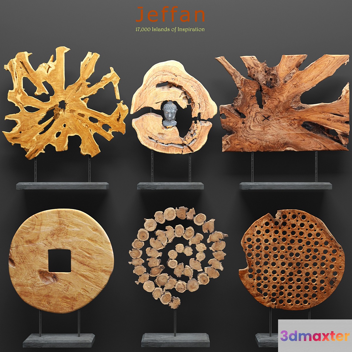 Jeffan. Art wood decor. Set. figurine karyaga eco eco-design wooden sculpture decorative set cut cut figurines natural decor