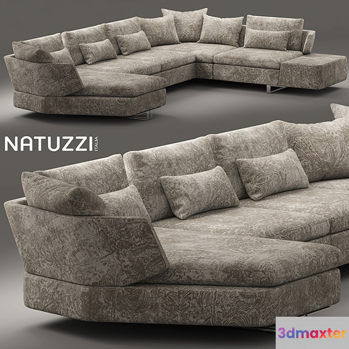 Sofa natuzzi opus 3D Max