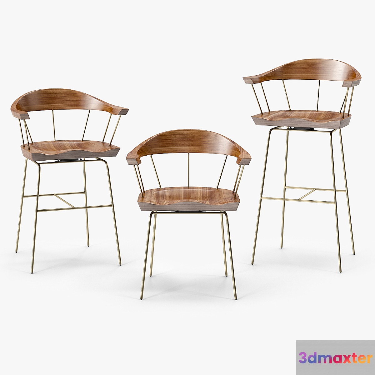 BassamFellows Spindle Chair