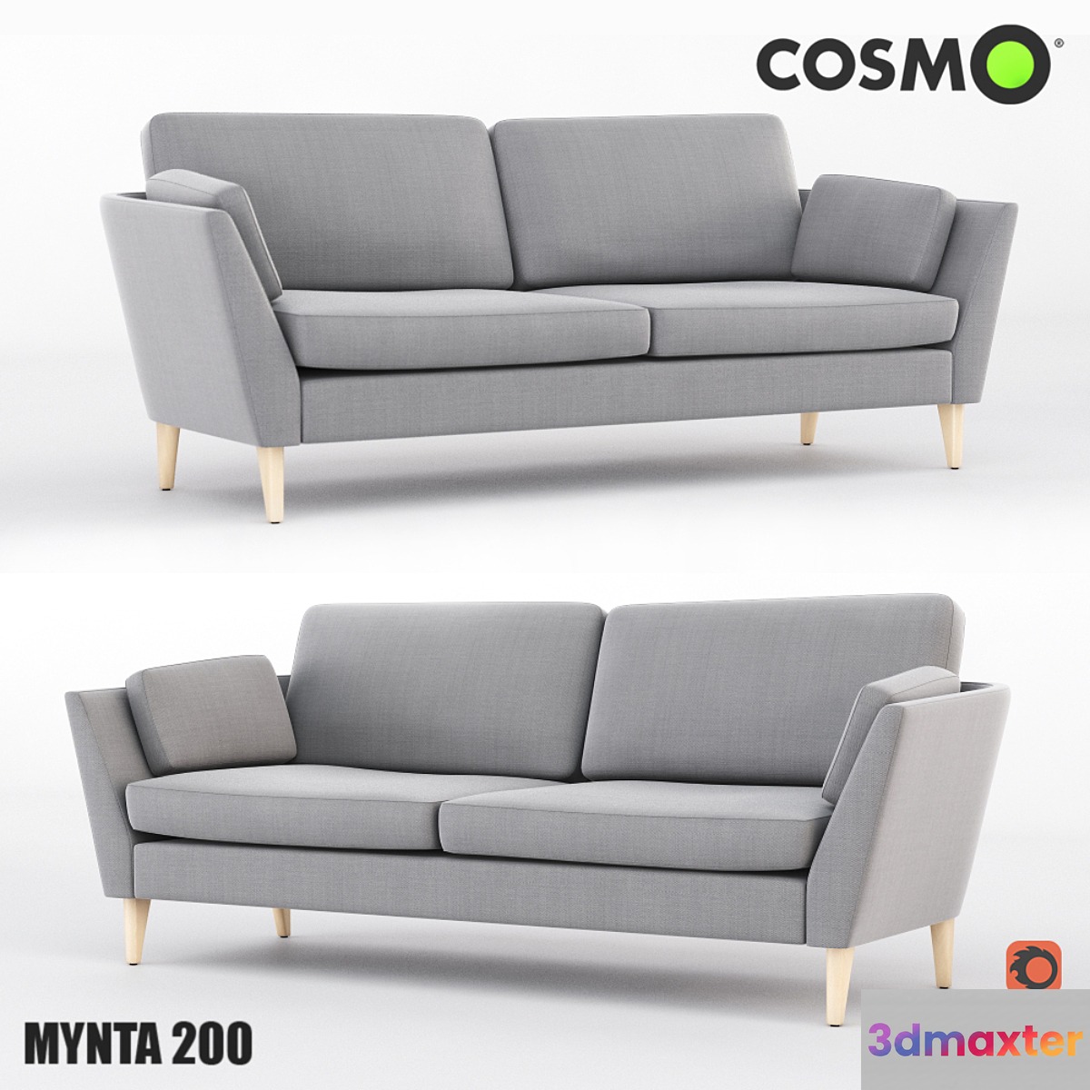 Sofa Mynta 200 3D Max