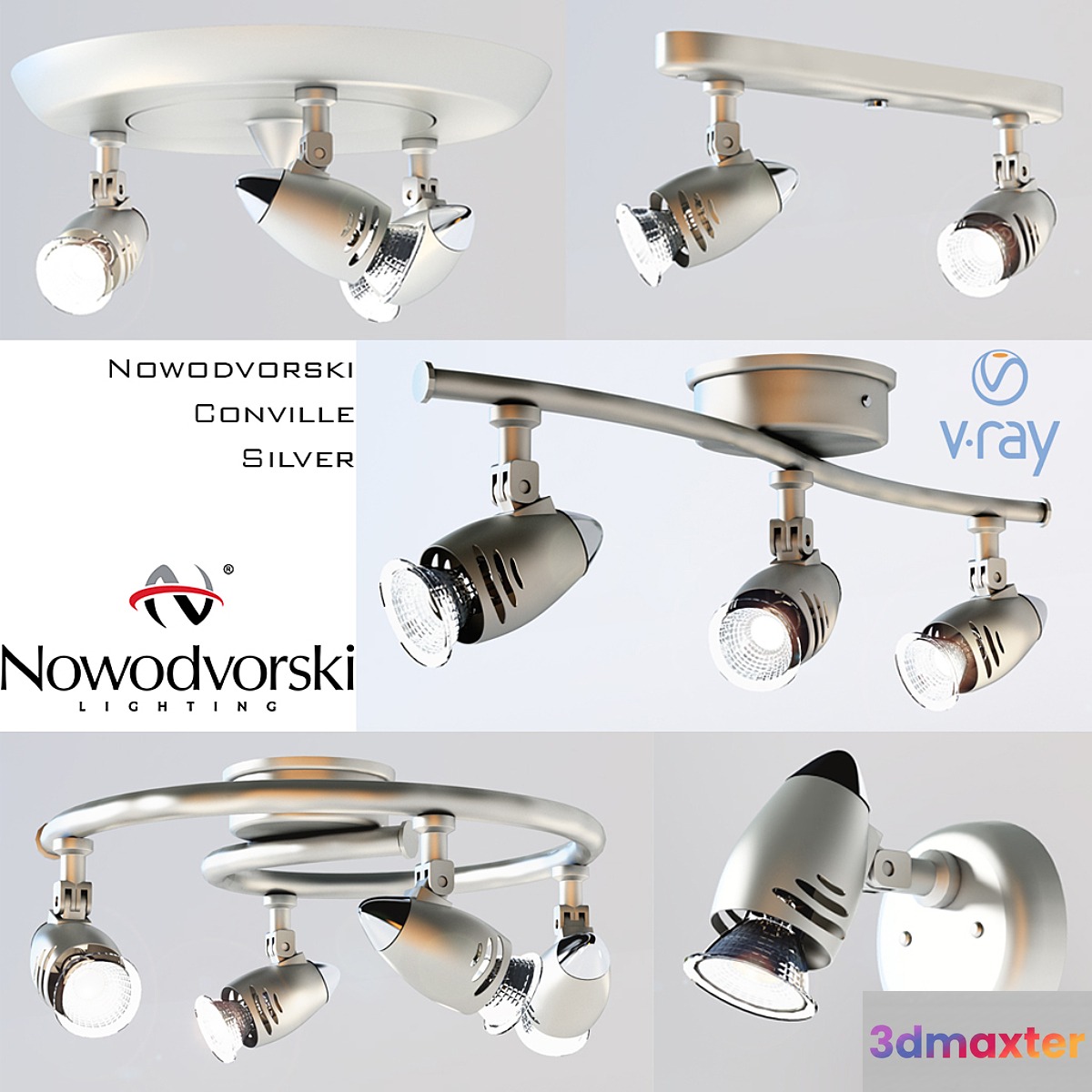 Set Nowodvorski Colville Silver
