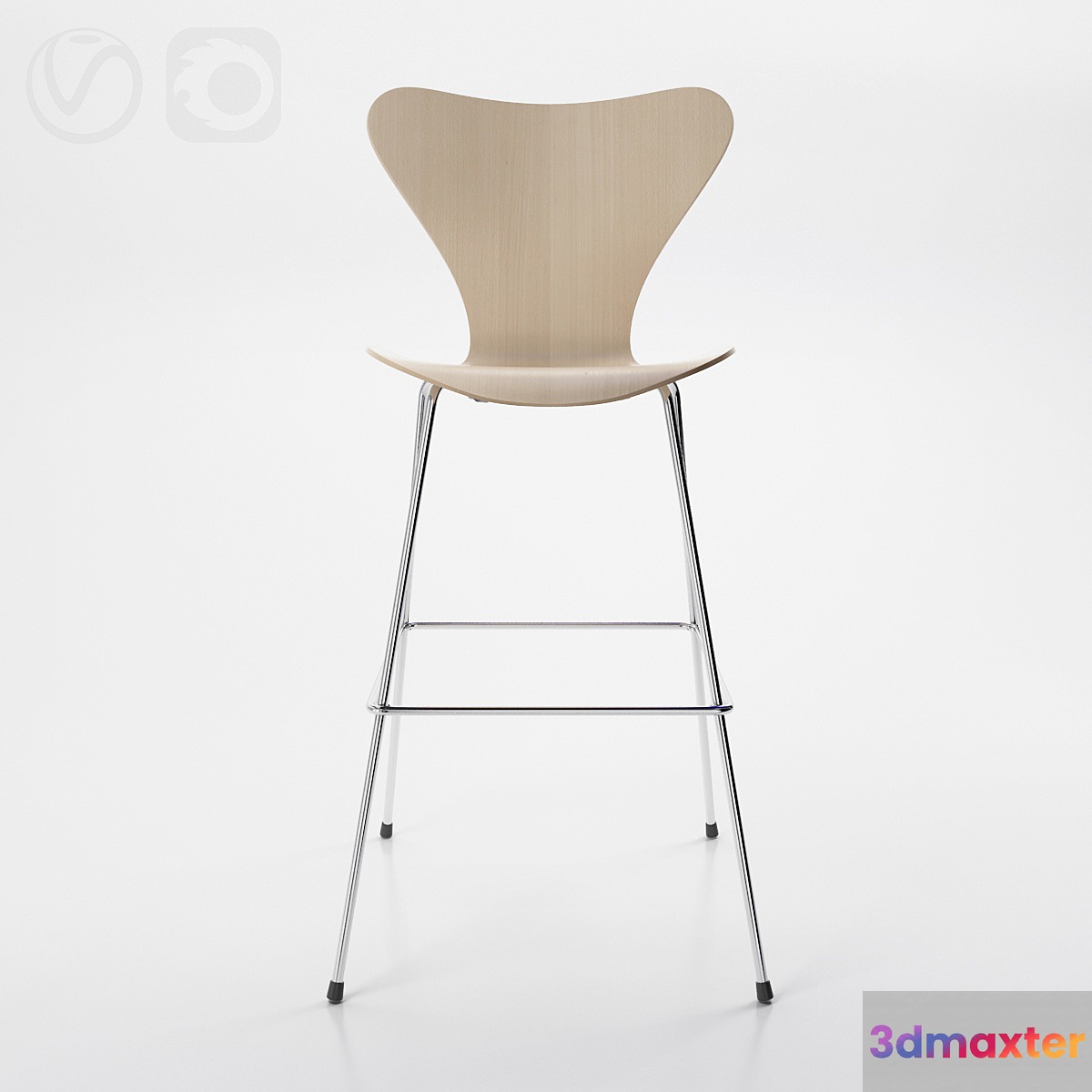 fritz hansen series 7 3197 bar 3D Max