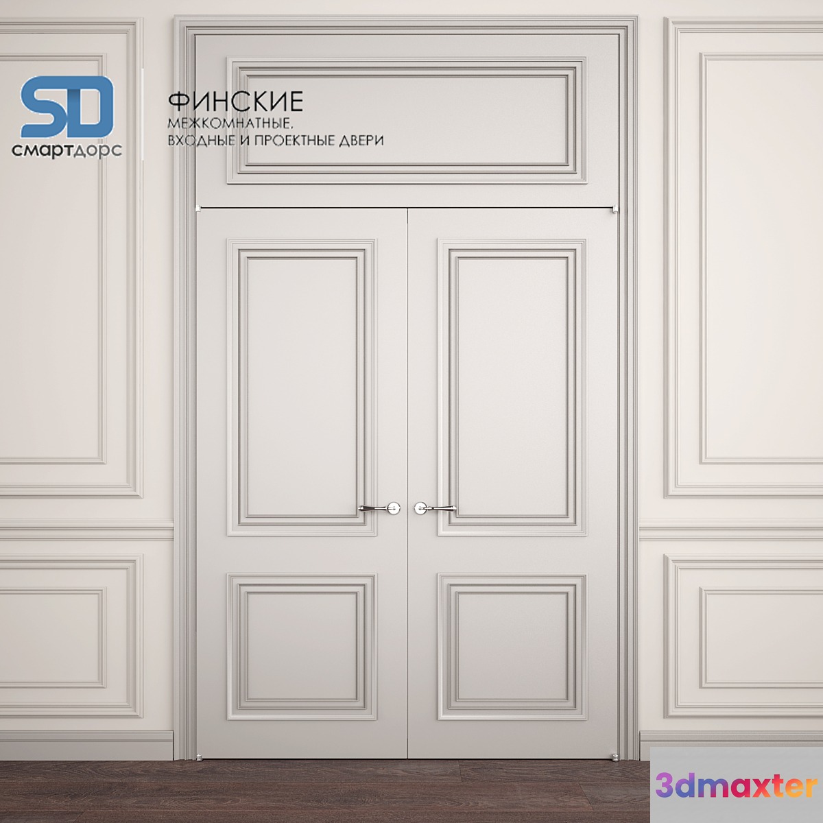 Finnish doors with wall decor