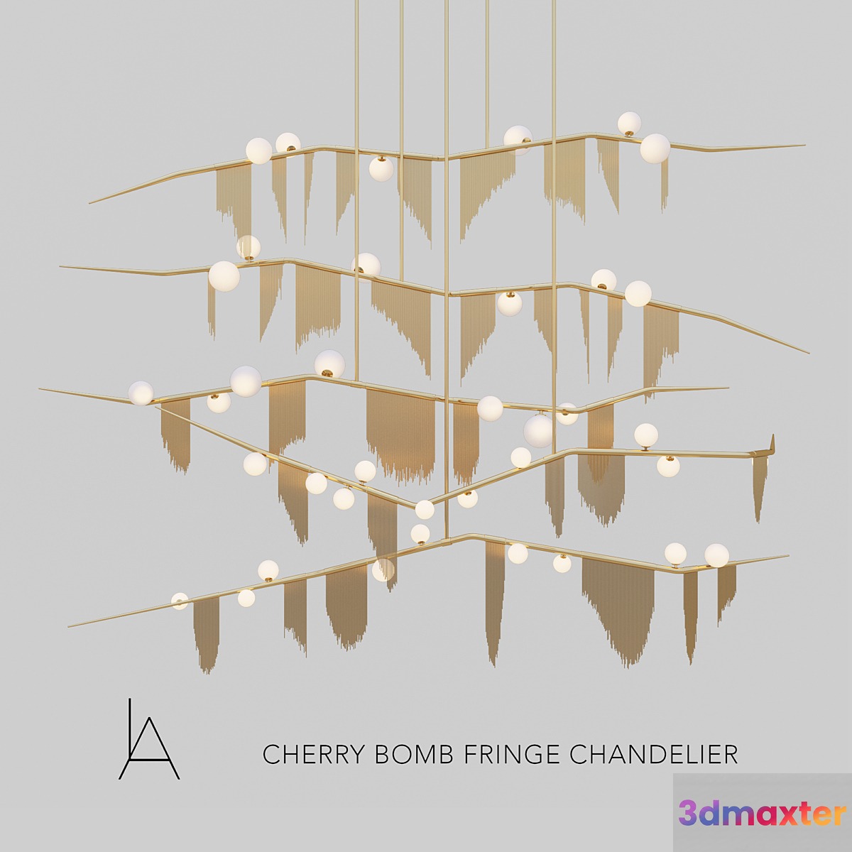 Cherry Bomb Fringe Chandelier 3D Max