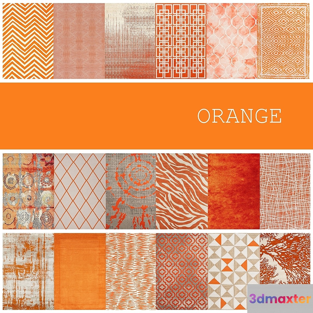 18 carpets in the color ORANGE