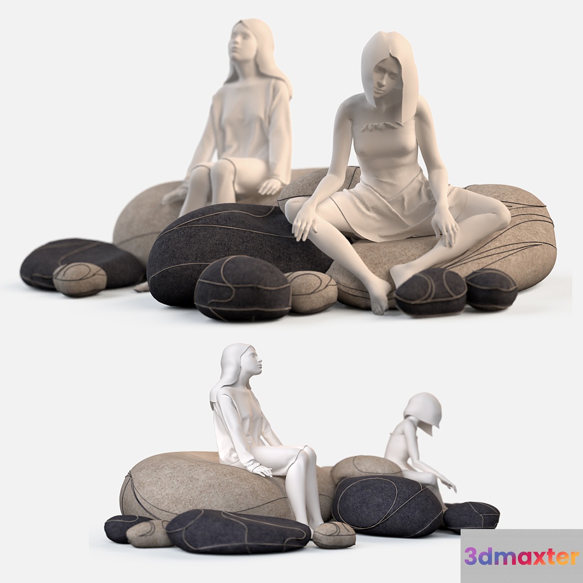 Floor cushions stones №2 (Smarin Factory) - No.2