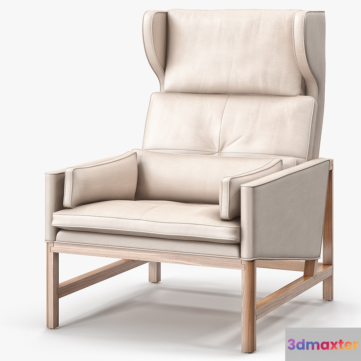 BassamFellows CB-51 Wing Back Lounge Chair 3D Max