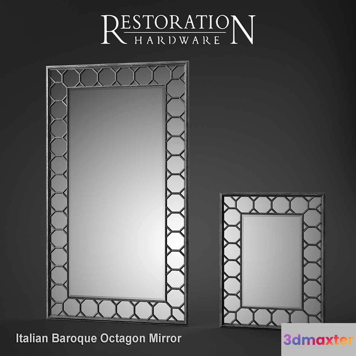 RH Italian Baroque Octagon Mirror