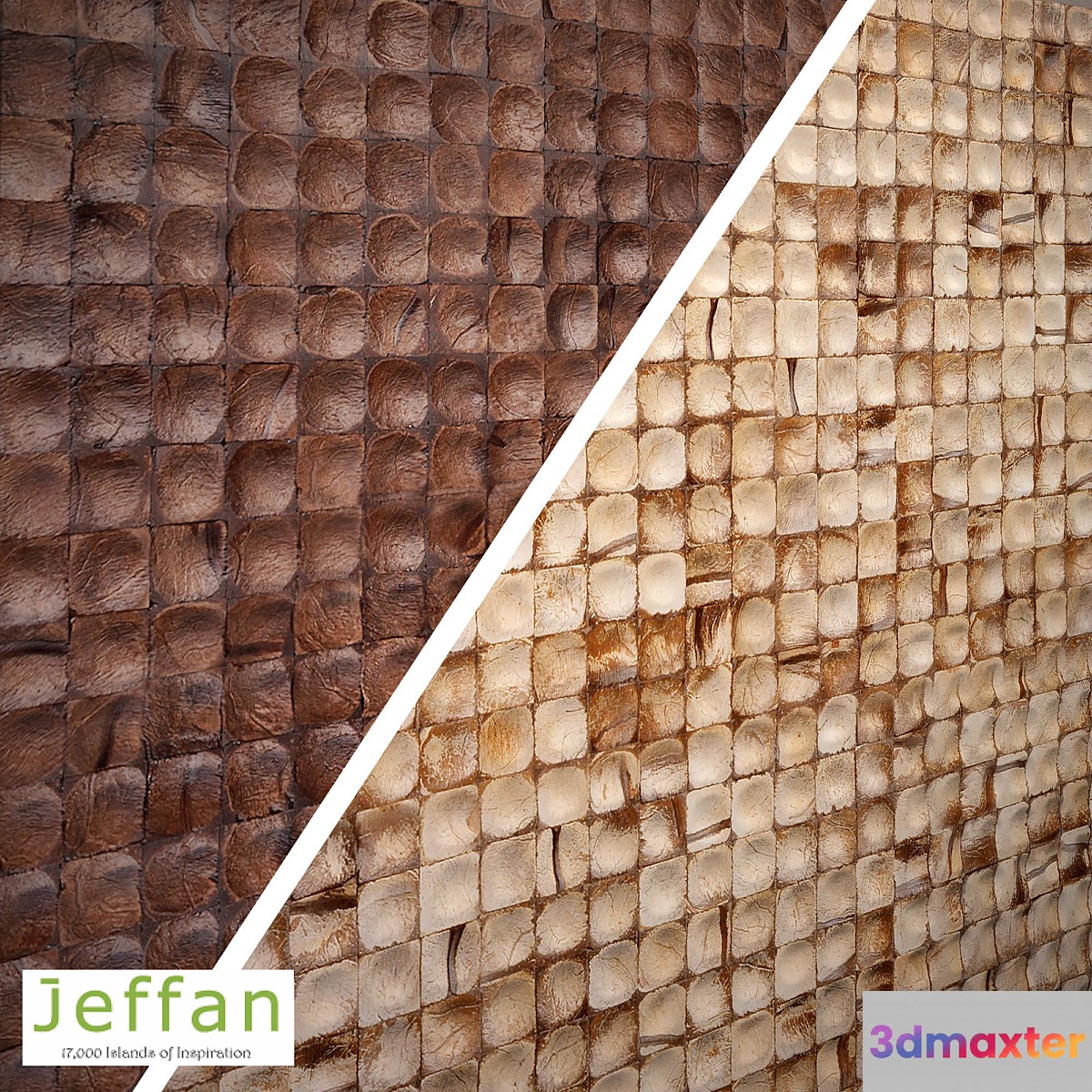Jeffan. Cocomosaic Tiles - Espresso Bliss Natural Bliss