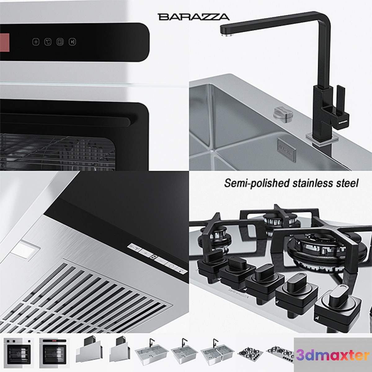 BARAZZA COLLECTIONS UNIQUE (Semi-polished stainless steel)