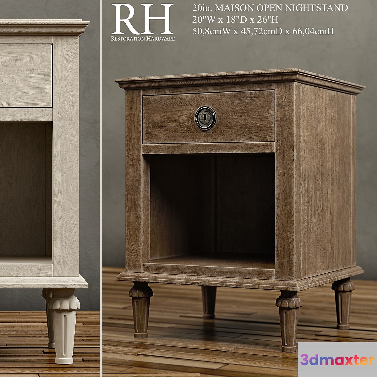 20in. MAISON OPEN NIGHTSTAND