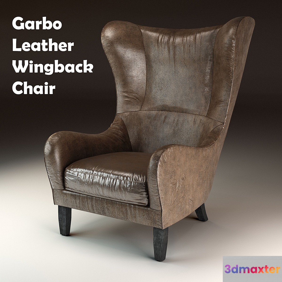 Garbo Leather Wingback Chair