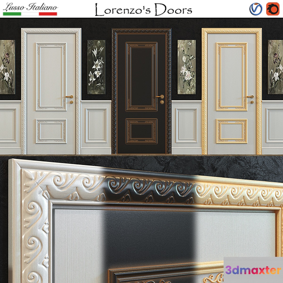Lorenzo's Doors (Pietralta) 3D Max