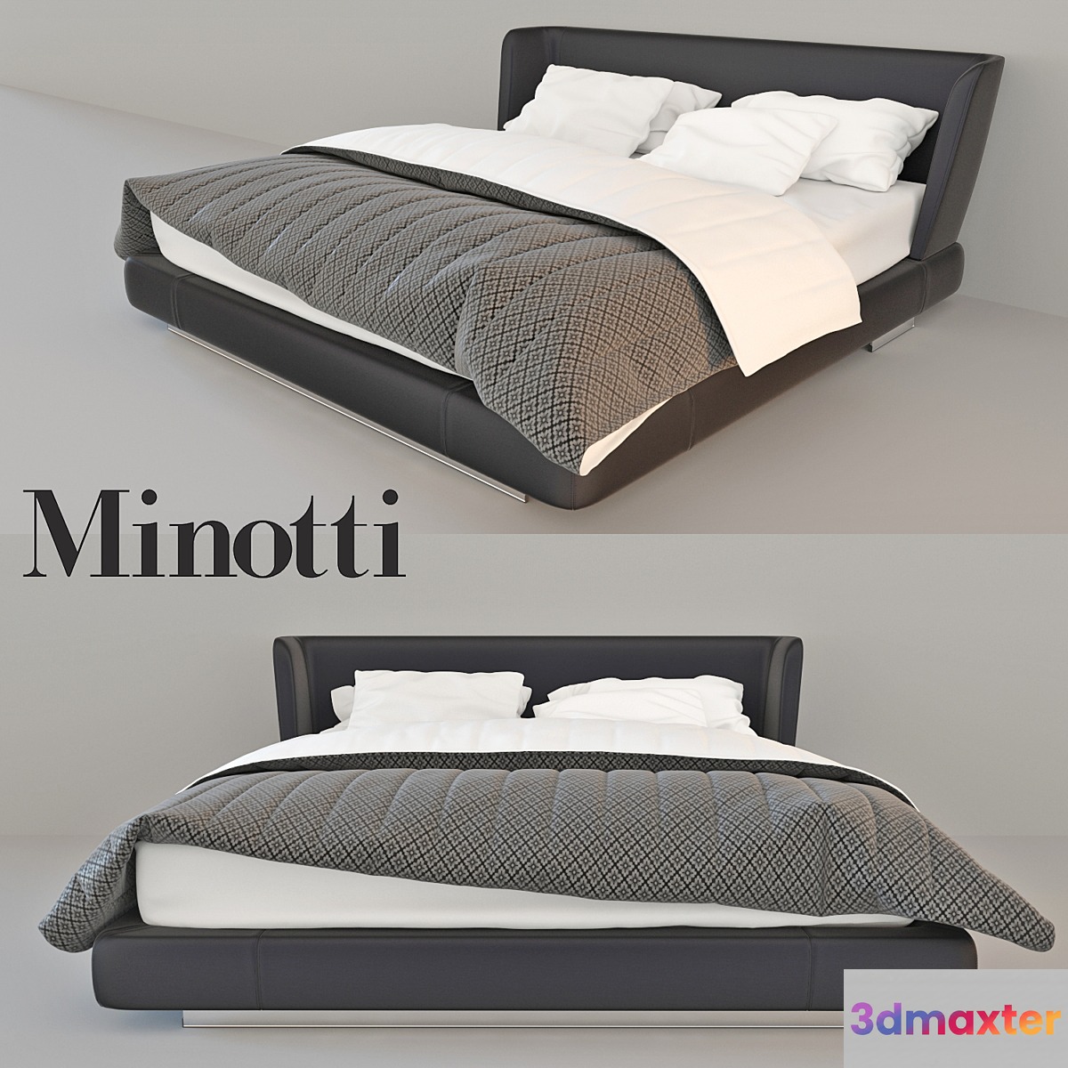 Bed Minotti Creed 3D Max