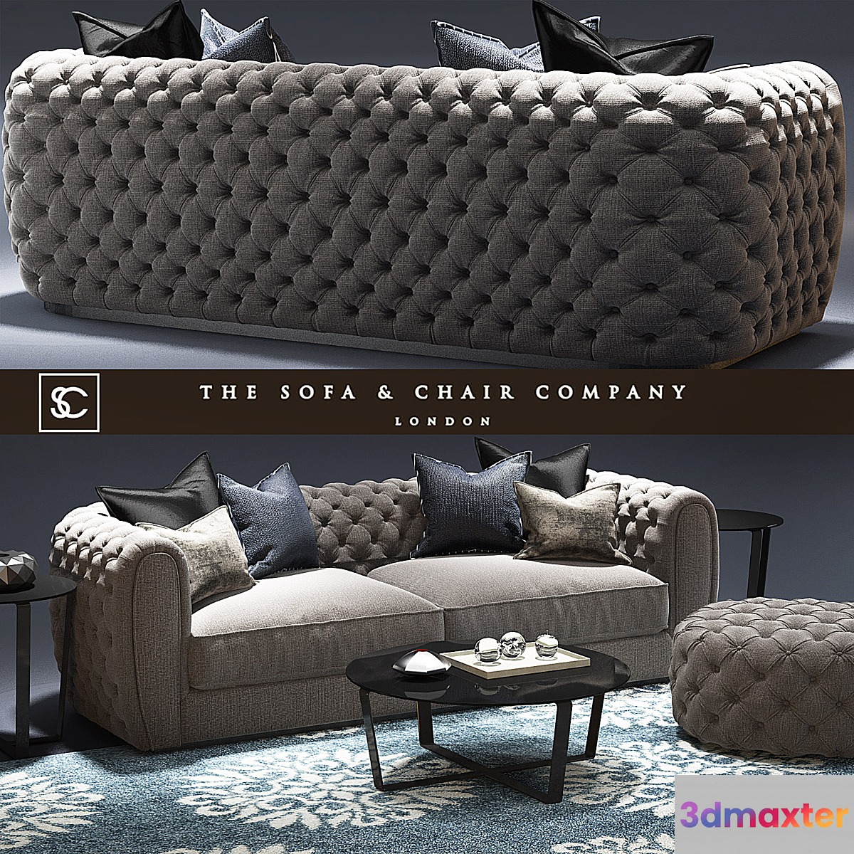 Windsor sofa_The sofa and chair company_Cromwell table_Tufted sofs