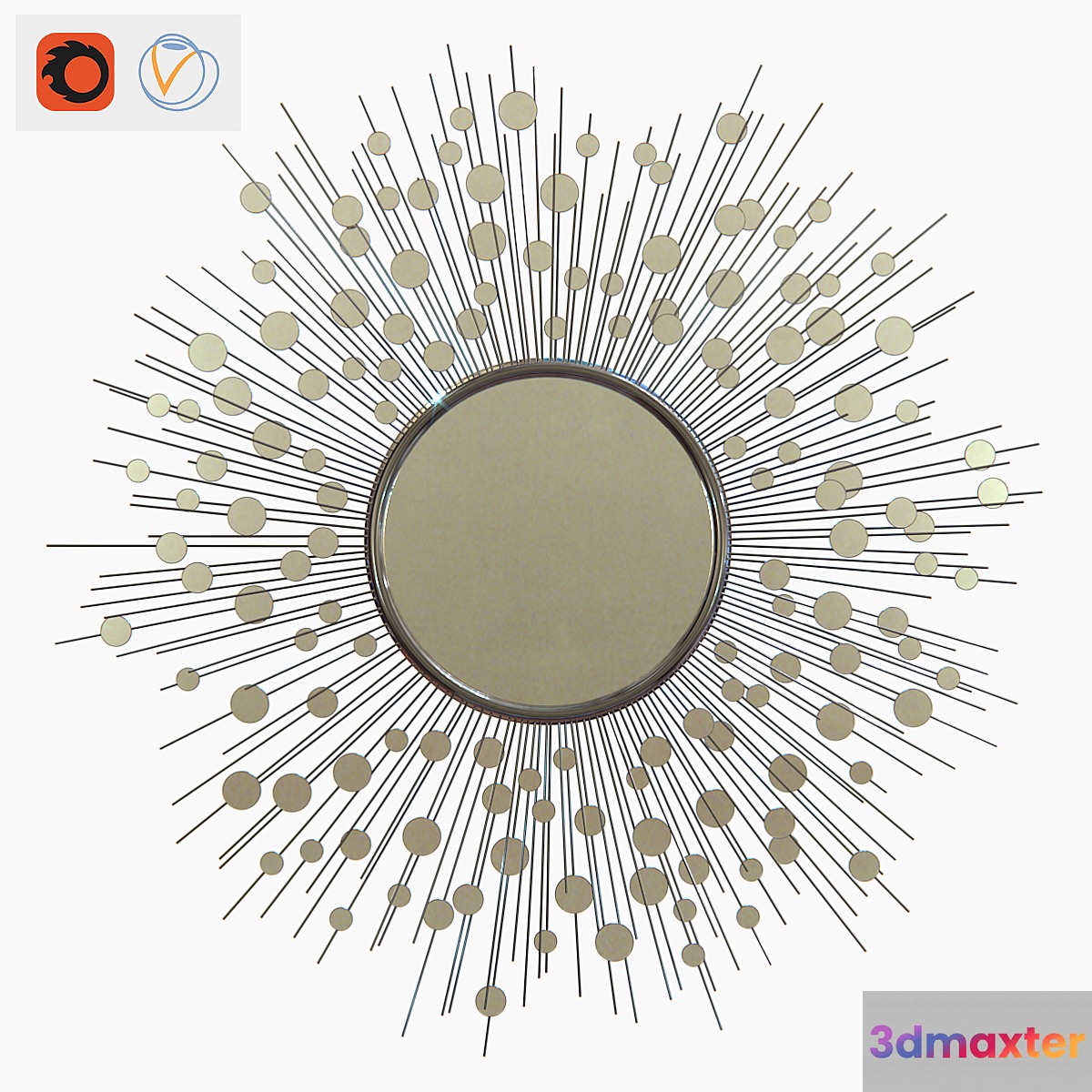 Baker furniture CONSTELLATION MIRROR 3D Max