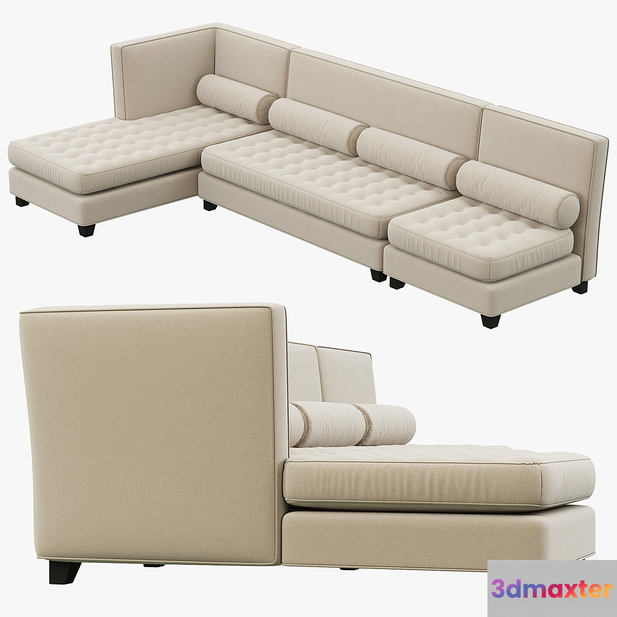 RH Teen Rylin Tufted Lounge Set 3D Max