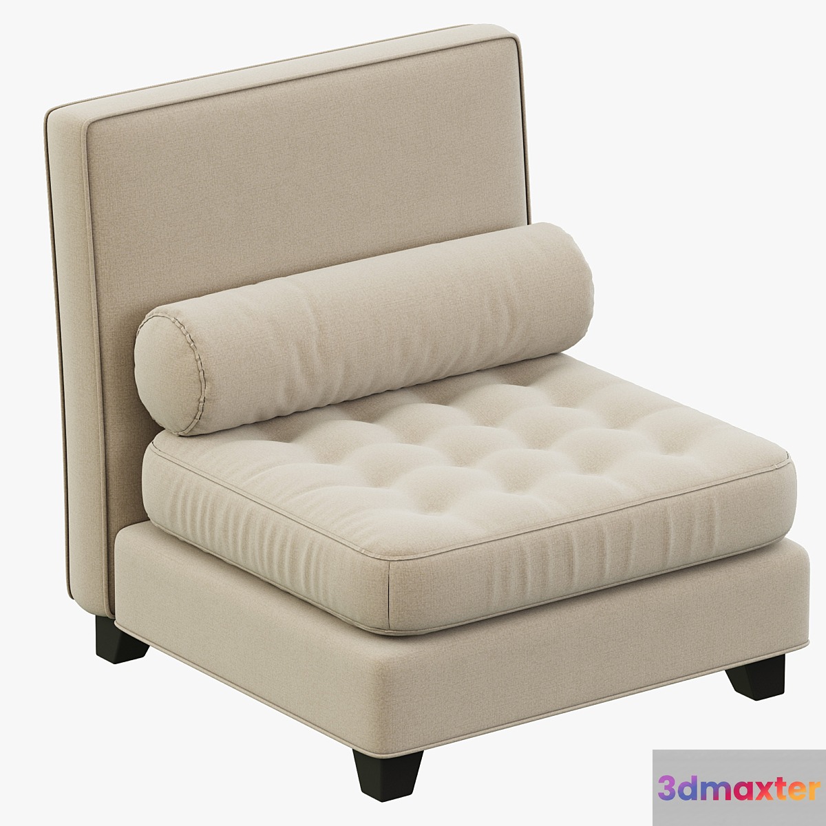 RH Teen Rylin Tufted Armless Chair 3D Max
