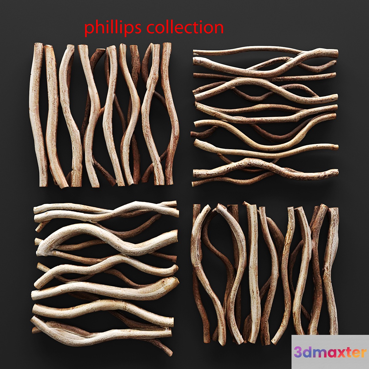 Vine Wall Tile wall decor dried flowers branches panels eco eco design